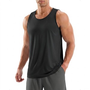 <b>Mens</b> Athletic Tank Top Sleeveless Gym Training Vest Smooth Dry Fit Fitness <b>Singlet</b> Lightweight Performance Wear Custom OEM - Product Image 1