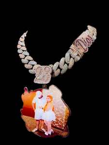 Colgante de Plata 925 con Letra Personalizada VVS Moissanite para Hombre, Joyería Hip Hop Iced Out, Pasa Prueba de Diamante - Product Image 6