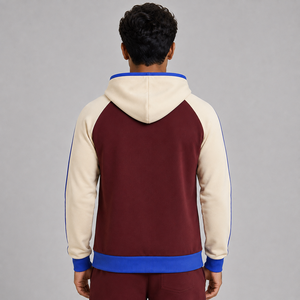 Sweat-shirts à capuche zippés pour hommes, personnalisables, 100% coton, épais, motif uni, polaire, logo personnalisé imprimé, respirant, séchage rapide - Product Image 4