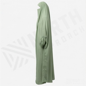 Abaya de mode pour femmes musulmanes, robes islamiques, hijab, robe longue teinte, abaya oversize à blocs de couleur, tenue modeste, couleur personnalisable - Product Image 3