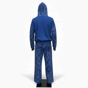 Survêtement d'hiver à capuche imprimé de haute qualité pour unisexe, 100% coton molletonné 360 g/m², service OEM personnalisé - Product Image 3