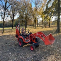 Tracteur compact Kubota BX23S 4x4 avec chargeur, pelle rétrocaveuse et tondeuse de 60 pouces, seulement 143 heures de fonctionnement, à vendre, moteur diesel haute performance
