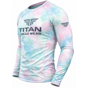 Rashguard haute performance pour homme pour la natation, le surf et les sports de plein air - Manches longues en Spandex/Polyester avec protection UV - Product Image 2