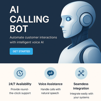Bot de Llamadas de Voz con IA Multilingüe - Solución de Marca Blanca para Centros de Llamadas B2B, Integración con CRM para Empresas, MAC Stock
