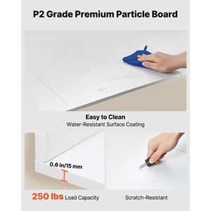 Supporto per Lavatrice e Asciugatrice in Legno Resistente all'Acqua 54 X 27.5 Pollici con 2 Ganci per Cesti in Vimini - Product Image 4