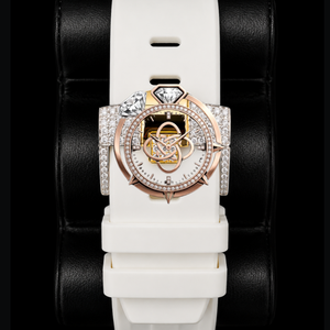 Reloj de pulsera de lujo para hombre con diamantes de moissanita y brazalete con incrustaciones de diamantes - Product Image 4