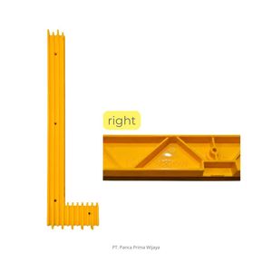 Insert de délimitation jaune de haute qualité pour marchepied d'escalator, droit, SCS319901, Pièces de rechange de sécurité pour escalator - Product Image 3