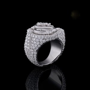 Iced Out Animal VVS Moissanite Diamond Sparkling 925 Sterling <b>Silver</b> Luxury Hip Hop <b>Men</b> Women Gift <b>Ring</b> - Product Image 2