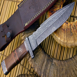 Couteau de survie tactique avec allume-feu et étui, outils de camping en plein air, équipement d'urgence multi-usages, vente en gros, personnalisable - Product Image 1