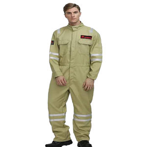 Combinaison de travail de haute qualité, respirante, en coton, haute visibilité, séchage rapide, uniforme de sécurité, combinaison de travail pour la construction, pour hommes - Product Image 5