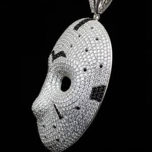 RAAMAA Diamond Custom Iced Zodiac <b>Medallion</b> Men's Hip Hop Pendant 925 Silver 14K <b>Gold</b> Plated Micro Pave Set Brilliant Cut Party - Product Image 2