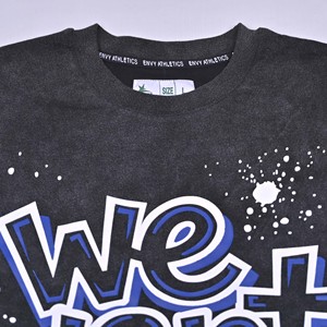เสื้อยืดคอกลมแขนสั้นทรงหลวมพิมพ์ลายผ้าฝ้ายเจอร์ซีย์สไตล์ลำลองสำหรับผู้ชายพร้อมโลโก้สั่งทำพิเศษ เหมาะสำหรับฤดูใบไม้ผลิและฤดูร้อน แบบครอป OEM - Product Image 5
