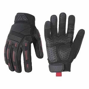 High Quality <b>Synthetic</b> <b>Leather</b> Amara Mechanic Gloves Heat Resistant Durable Impact Resistant Heavy Duty Fingers Palm Padded - Product Image 1