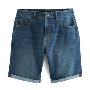 Men's Mid Waist Straight Denim <b>Shorts</b> <b>Spandex</b>/Polyester Breathable Windproof High-quality Eco-Friendly Quick Dry Summer Front - Product Image 2