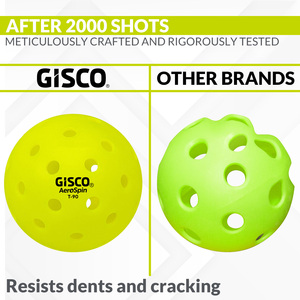 Pickle <b>Ball</b> 40 Holes-Aerospin Professional Competition 40 Hole Pickleball <b>Ball</b> High <b>Bounce</b> Match <b>Ball</b> Rotational Molding - Product Image 6