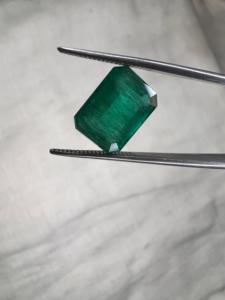 Esmeralda Zambiana Natural de 5.73 Ct, Corte Octogonal, Gema Verde Suelta, Piedra Preciosa para Joyería, Venta al Por Mayor - Product Image 3