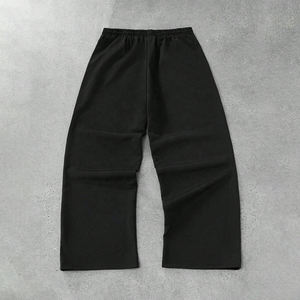 Custom Rhinestone Wide Leg Sweatpants Men Heavyweight Cotton <b>Baggy</b> <b>Joggers</b> Streetwear Track Pants OEM ODM Manufacturer - Product Image 3