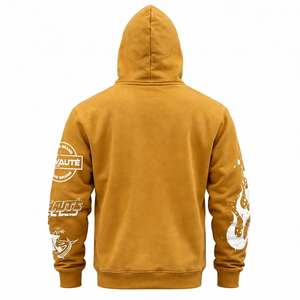 Sweat à capuche unisexe personnalisé et tendance en polaire, imprimé graphique tête de mort sombre, coupe ample, style streetwear, avec poche, pour automne-hiver - Product Image 5