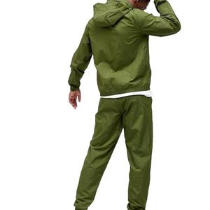 Conjunto Deportivo Informal de Dos Piezas para Hombre, Talla Grande, Ligero, Transpirable, con Capucha, de Secado Rápido, Cortavientos, Ropa Urbana - Product Image 2