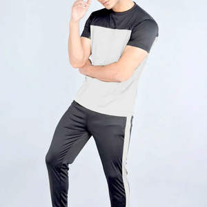 Camiseta Deportiva Informal Gris Sólida para Hombre, Cuello Redondo, Manga Corta, Transpirable, Ligera, para Gimnasio, Entrenamiento, Fitness - Product Image 4