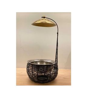 luxury Gold Ornate Chafing Dish <b>Buffet</b> Food <b>Warmer</b> with Perforated Base & Domed Lid for High-End Weddings & Engagement - Product Image 3