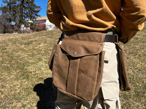 กระเป๋า100% เล่นเกมล่านกทำมือกระเป๋าผ้าใบผ้าคอตตอนออร์แกนิคพร้อมกระเป๋าใบใหญ่กระเป๋าคาดเอวหนังแท้สำหรับกลางแจ้ง - Product Image 2