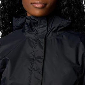 Woman Plain <b>Black</b> <b>Windbreaker</b> Waterproof Lightweight Jacket Hooded Casual Spring Autumn Outdoor Sports Wearable Windproof Coat - Product Image 5