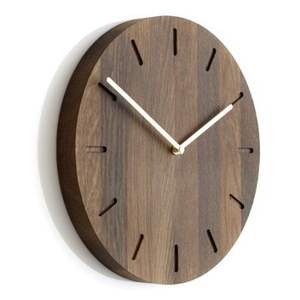 นาฬิกาแขวนผนังไม้สไตล์อาร์ตเดโคโบราณ ขนาดใหญ่ ทรงกลม แบบควอตซ์ เงียบ สำหรับห้องนั่งเล่น งานแต่งงาน - Product Image 1