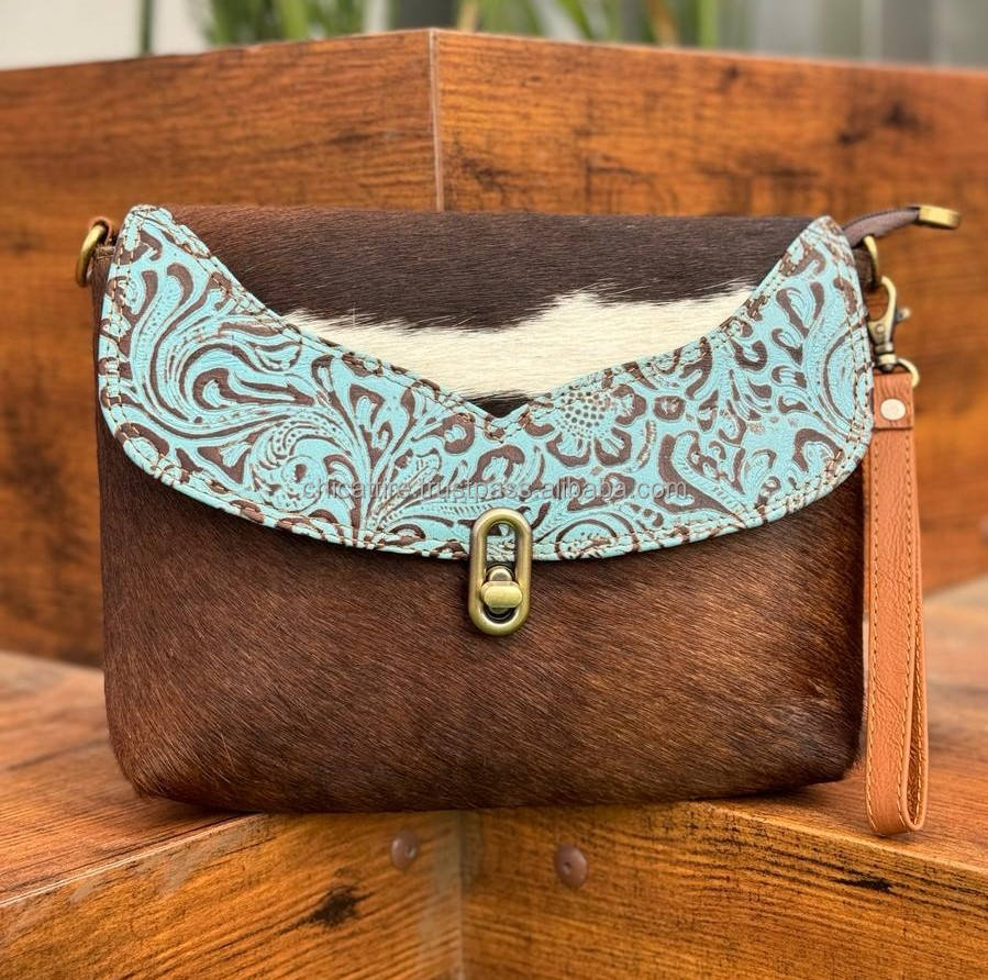 brown with Turquoise