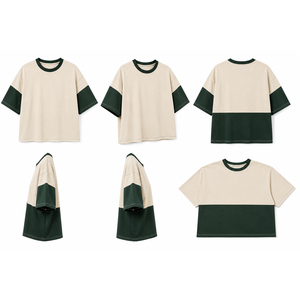Camiseta de Corte Cuadrado para Mujer al por Mayor, Camiseta Casual de Manga Corta de Algodón Premium, Impresión de Logotipo Personalizado, Ropa de Marca Privada OEM ODM - Product Image 6