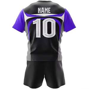 Uniforme de rugby personnalisé respirant 100% polyester pour hommes et femmes, design professionnel, ensemble de maillots pour club scolaire, 2025 - Product Image 3