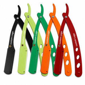 Rasoir droit professionnel en acier inoxydable pour barbier, logo personnalisé, OEM, vente en gros - Product Image 4