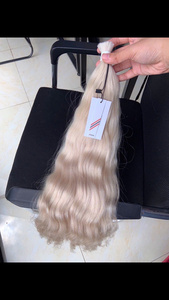 Extensiones de cabello Remy vietnamita virgen 100% al por mayor de alta calidad a granel de color personalizable cabello humano grueso doble puntas dibujadas - Product Image 6