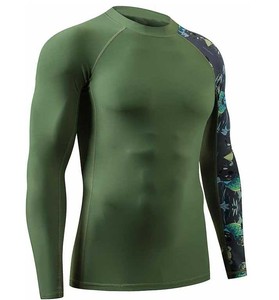 เสื้อรัดกล้ามเนื้อแขนยาวสำหรับผู้ชาย สำหรับกีฬา BJJ MMA เหมาะสำหรับการฝึกซ้อมและการแข่งขัน ขายส่งในตลาดอเมริกาและยุโรป - Product Image 1