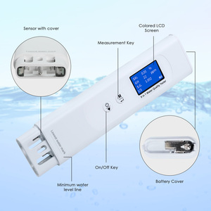 Testeur d'eau 9 en 1 : détection de TDS, EC, salinité, GH, SG, température et absorption UV, COD et TOC en aquaculture et eau potable (OEM) - Product Image 3
