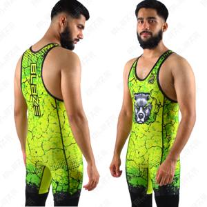 Vente en gros de maillots de lutte pour hommes design personnalisé vente en ligne de vêtements d'arts martiaux sublimés vente en gros en usine - Product Image 1