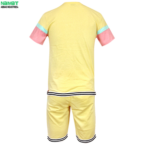 Men's Sporty Color Blocked <b>Shorts</b> Set Orange Black White Quick Dry <b>Polyester</b> Bermuda With Pocket Elastic Waist - Product Image 4