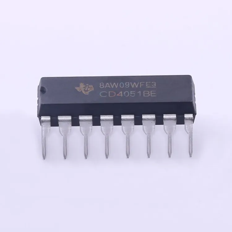 CD4051BE MUX/DEMUX 8X1 16DIP Electronic Components Integrated Circuit IC Chips CD4051BE