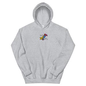 Sweat-shirt à capuche gris pour homme, logo sur le devant, vêtement décontracté d'hiver, coupe classique, tissu en molleton 100% coton, impression numérique, respectueux de l'environnement - Product Image 1