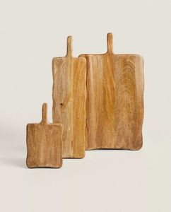 Tabla de cortar de bambú de gran tamaño |   Tabla de Cocina con Acabado Liso, Apta para Cuchillos, para una Preparación de Alimentos Segura y Fácil - Product Image 1
