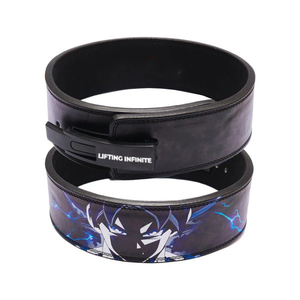 Best Quality Anime Leather Weightlifting <b>Belt</b> Gym Squats Powerlifting <b>Belts</b> Deadlifting Training Back Support Lever Buckle <b>Belt</b> - Product Image 6