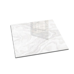 600X600MM กระเบื้องปูพื้นพอร์ซเลนสีเทามันวาวดีไซน์สวยผลิตภัณฑ์พื้นคุณภาพระดับบนสุดจากอินเดีย - Product Image 1