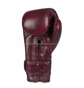 Meilleur prix Gants de boxe personnalisés en cuir de vache imperméables Gants d'entraînement Muaythai MMA en cuir/cuir PU pour l'extérieur - Product Image 2