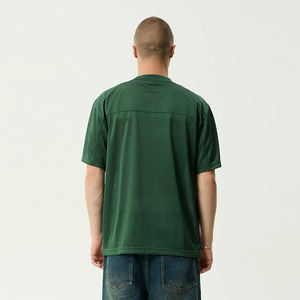 Maillot de football tendance en polyester vert foncé à manches courtes et col rond, respirant et écologique – Grande Vente - Product Image 6