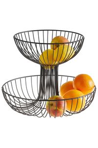 Cesta de Frutas Metálica Atemporal que Combina Uso Práctico con un Elegante Atractivo Decorativo para la Cocina, Organizador de Snacks, Soporte para Plátanos - Product Image 5