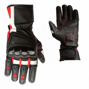 Guantes de Motocicleta de Cuero para Invierno con Agarre para las Manos, Compatibles con Pantalla Táctil, Unisex - Product Image 1