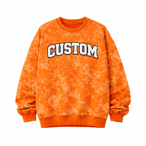 Sudadera con Estampado Personalizado, Lavada al Ácido, Cuello Redondo, Oversize, Material de Algodón de Alta Calidad, Moda Urbana para Hombre - Product Image 2