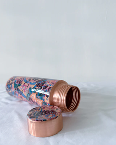 Hot New Arrival Vintage Metal Pure <b>Copper</b> Water <b>Bottle</b> New Enamel Design for Health and Life for Yoga and Gym - Product Image 3