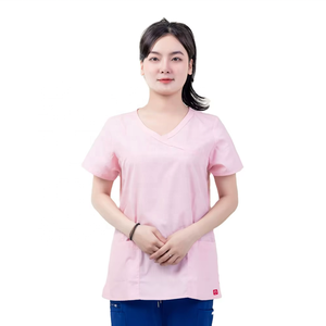 Best Selling Manufacturer Women's Pink Medical <b>Scrubs</b> <b>Top</b> Comfortable Hospital Uniform Verified Best Convenient for Women - Product Image 6