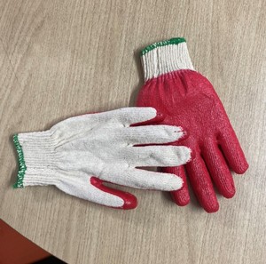 Vietnamese Natural <b>Latex</b> Cut-Resistant Full Coverage Ambidextrous Medium Thickness Knitted Design Pull-On Gardening <b>Gloves</b> - Product Image 1